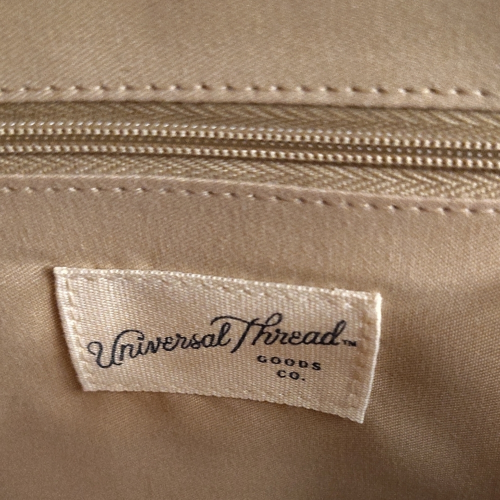 Universal Thread Tan and Brown Woven Crossbody Bag MBCS - Picture 2 of 13